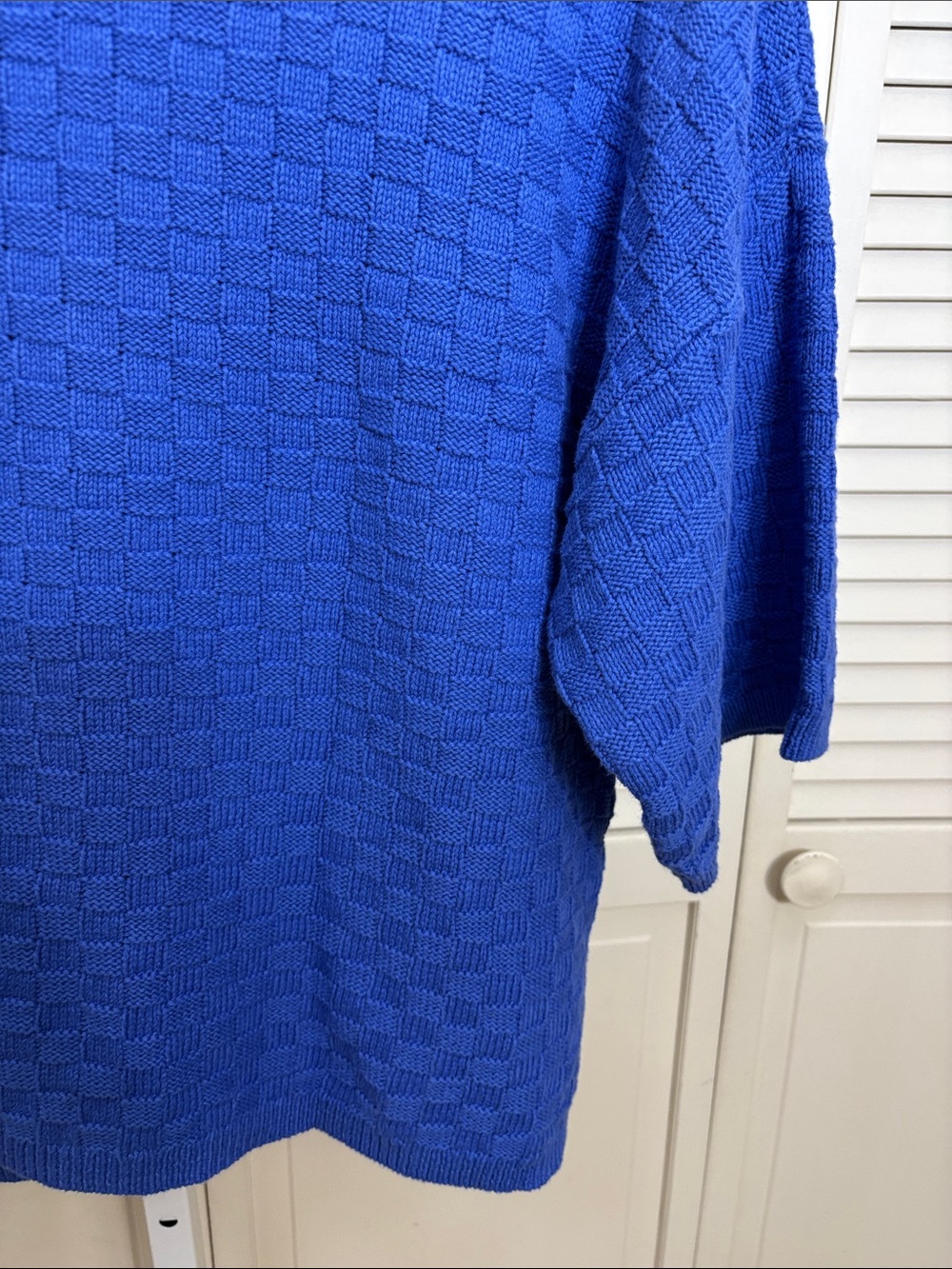 Gudrun Sjoden Royal Blue Textured Button-Front Cardigan XL - Picture 8 of 11